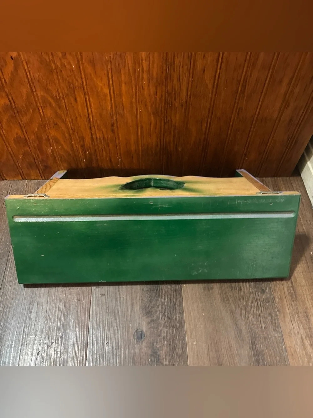 Green Heart Accent Wall Shelf with Hooks